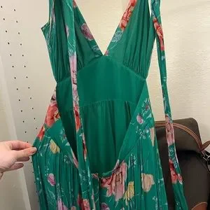green emerald velvet dress Yumi Kim | Rocky Linen Dress | Xs